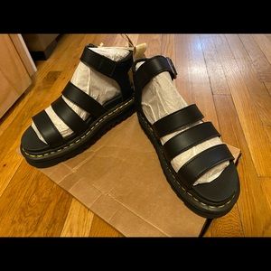 Dr Marten Vegan Blaire chunky sandals in black